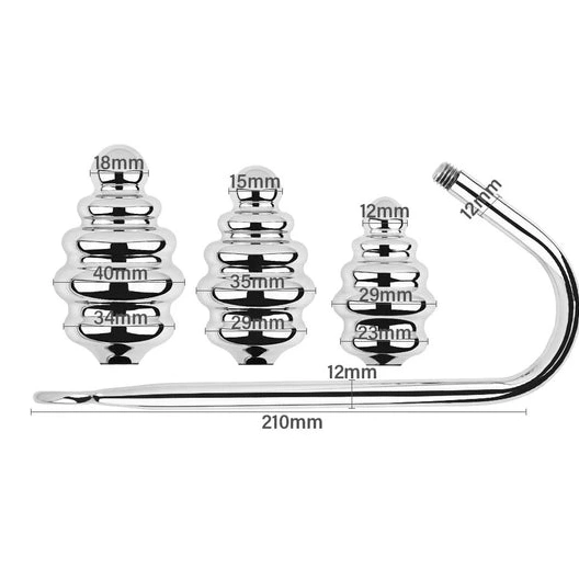 Hook Screw-in GreatBenefit Ribbed Set 8826 Anal 0331